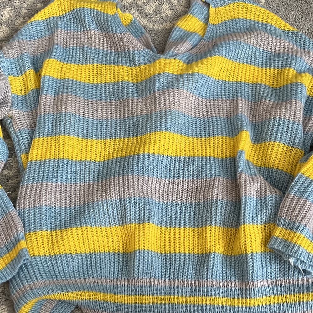 Twist back sweater